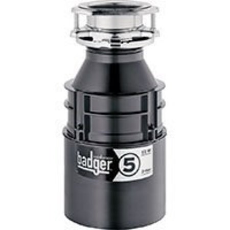 IN-SINK-ERATOR Badger 5 Series 76037H Food Waste Disposer, 26 oz Grinding Chamber, 1/2 hp Motor, 120 V, Galvanized 78578-ISE